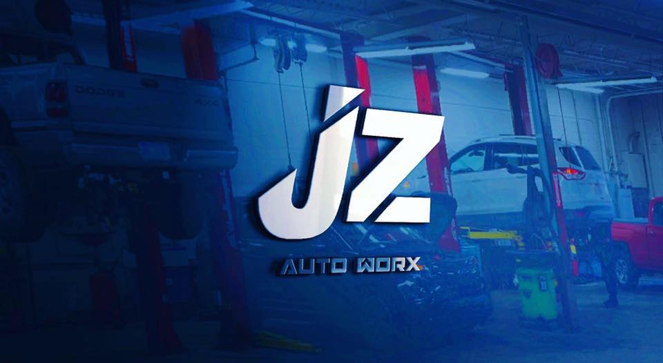 JZ Auto Worx shop with blue logo